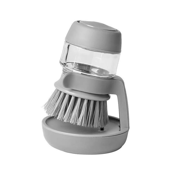 Soap Dispensing Dish Brush – 2-in-1 Kitchen Scrub Brush with Built-In Soap Dispenser