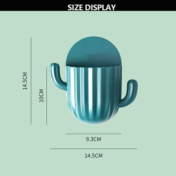 Cactus Toothbrush & Toothpaste Holder – Wall Mounted Bathroom Organizer