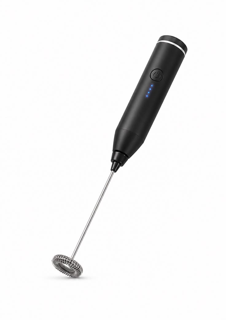 Electric Milk Frother & Coffee Mixer – Handheld Drink Whisk