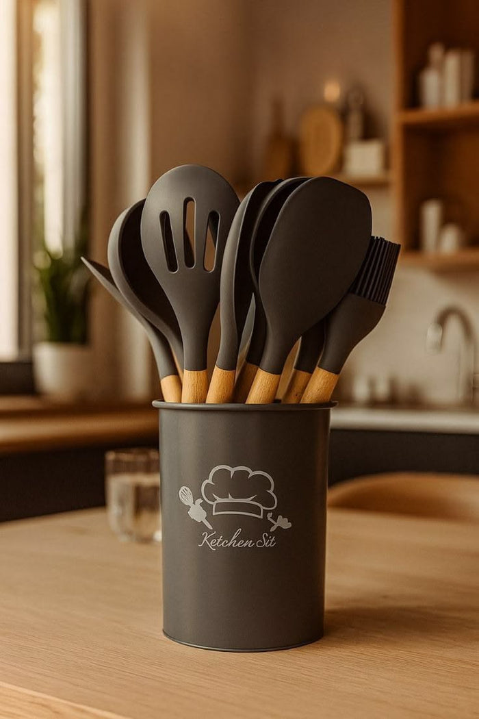 11-Piece Silicone Kitchen Utensil Set