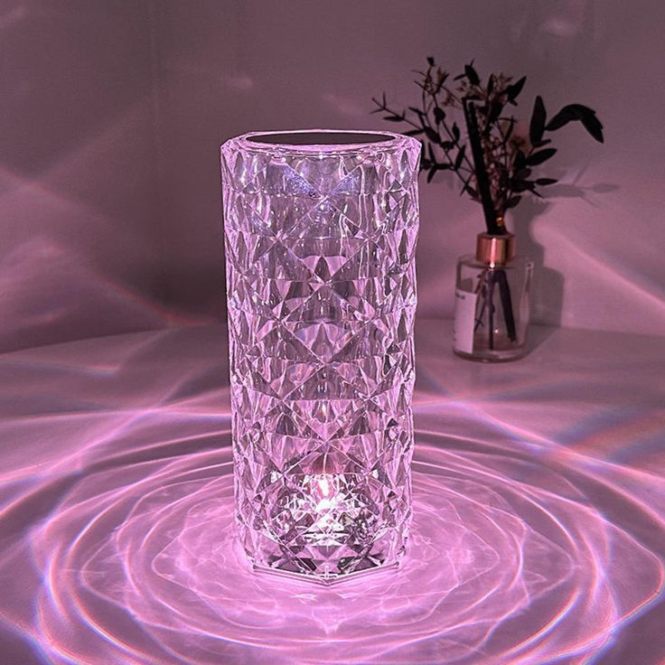 Crystal Diamond LED Table Lamp – 16 Color Changing Touch Lamp with Remote Control