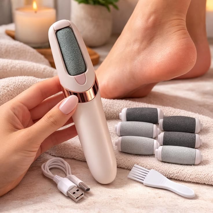 Electric Foot Callus Remover – Rechargeable Pedicure Tool for Hard, Dry & Dead Skin Removal