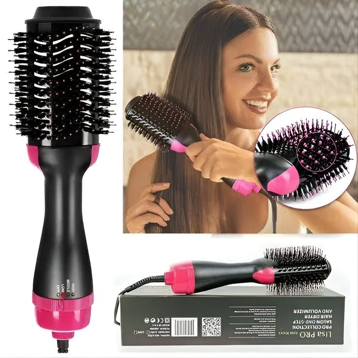 3-in-1 One Step Hair Dryer Brush – Hot Air Brush for Hair Drying, Straightening & Volumizing