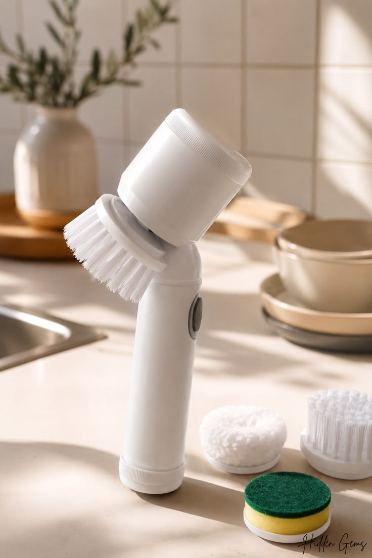 Electric Spin Cleaning Brush – Multi-Purpose Scrubber with Replaceable Brush Heads