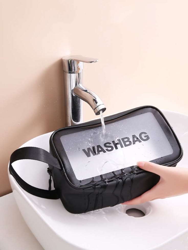Transparent Travel Wash Bag & Toiletry Organizer – Portable Cosmetic Storage Pouch