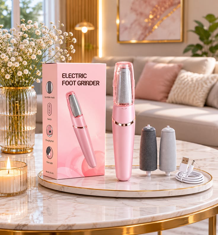 Electric Foot Callus Remover – Rechargeable Pedicure Tool for Hard, Dry & Dead Skin Removal