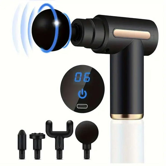6-Speed Deep Tissue Massage Gun – Portable Muscle Massage & Recovery Gun