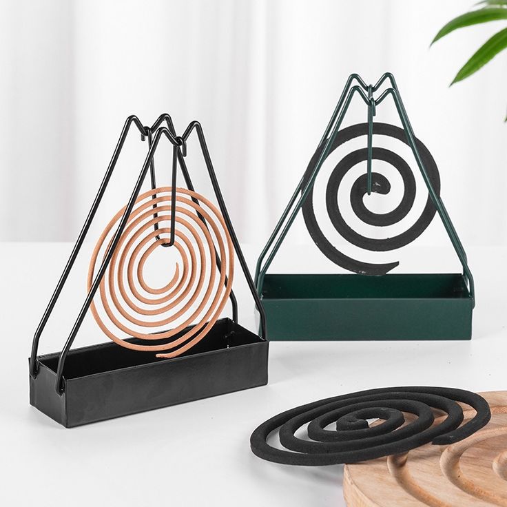 Mosquito Coil Holder – Triangle Metal Incense Burner & Mosquito Repellent Stand