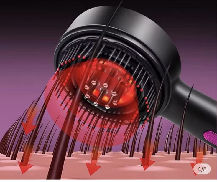 Electric Scalp Massager & Hair Growth Massage Brush – Rechargeable Head Massager Comb for Scalp Care